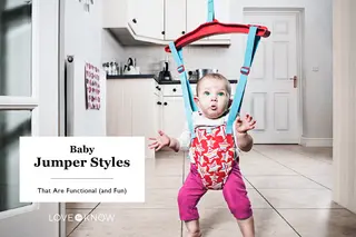 Baby Girl Dancing in Door Bouncer 