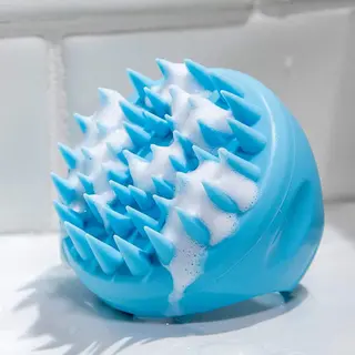 silicone shampoo head massaging brush