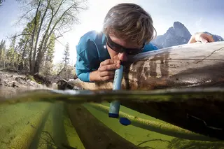 Emily with LifeStraw