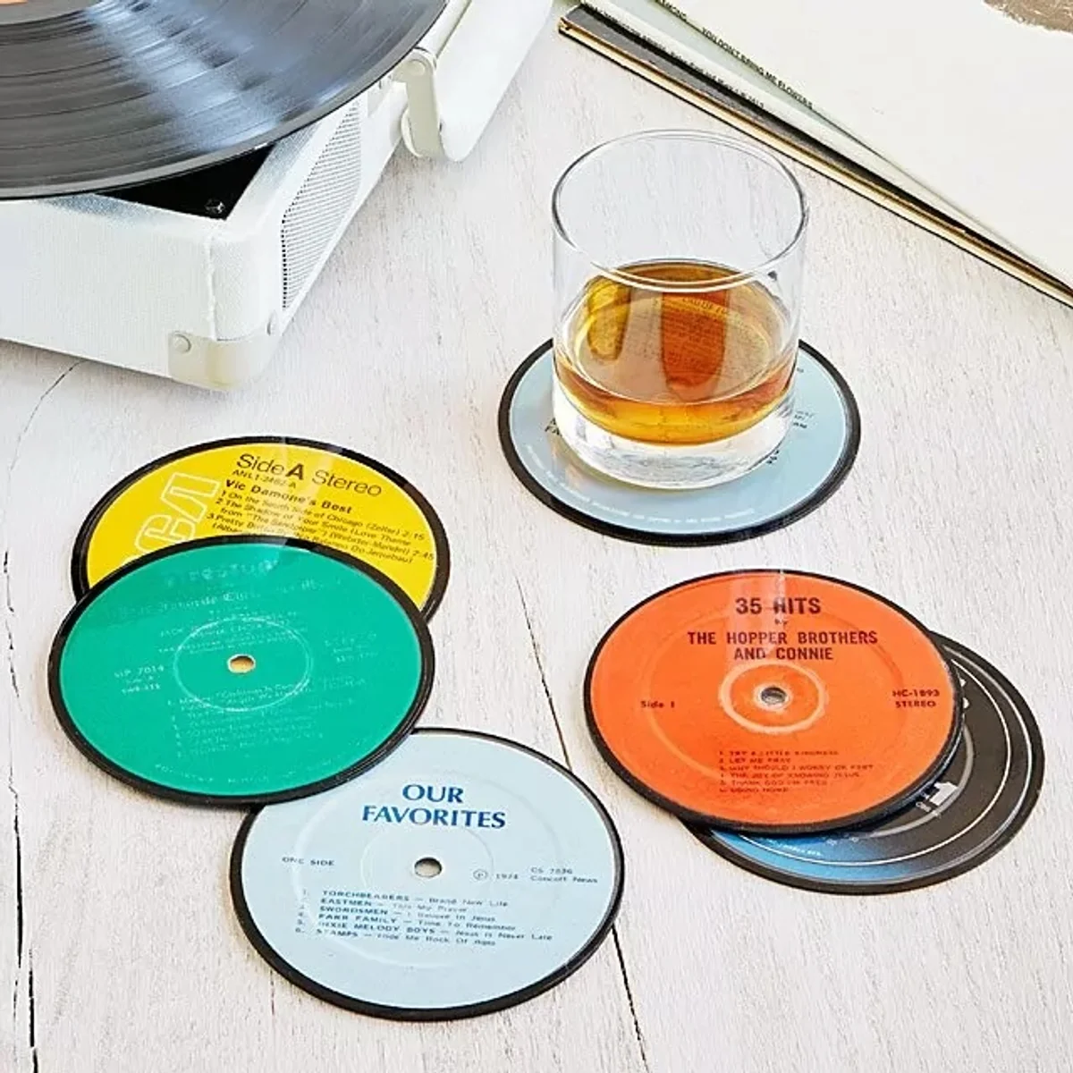 record coasters