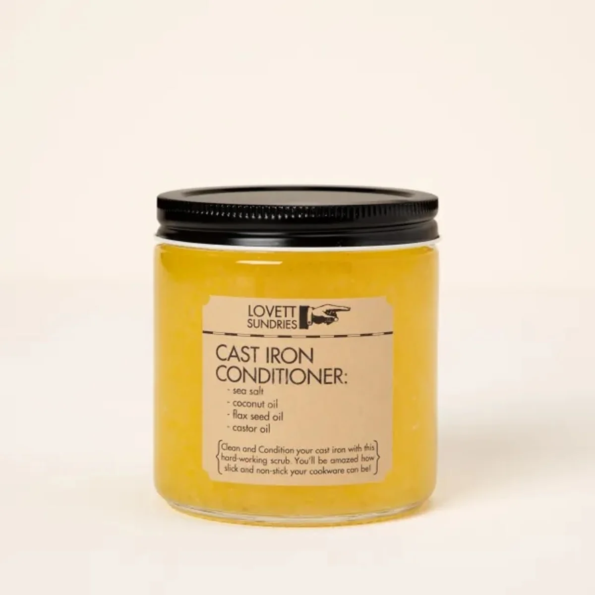 cast iron conditioning scrub